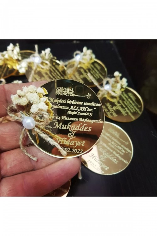 Pleksi Magnet, Düğün, Nişan, Kına, Hediyelik 25 Adet