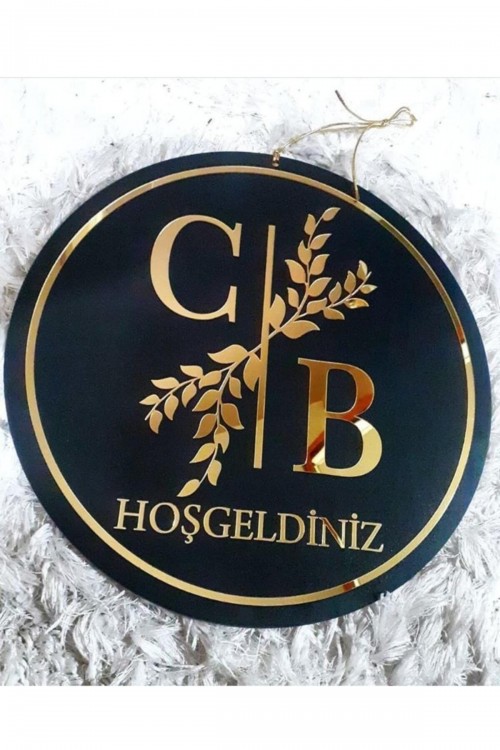 Özel Tasarım Pleksi Hoşgeldiniz Kapı Süsü