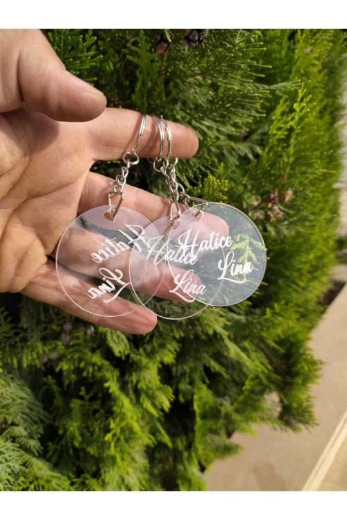 ANAHTARLIK (ŞEFFAF PLEKSİ 4 ADET)