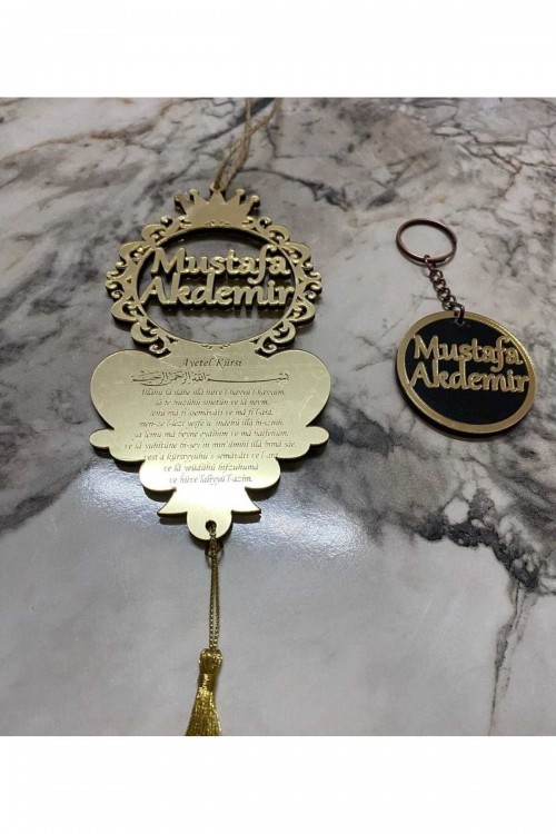 dikiz Ayna süsü isme özel (anahtarlık hediyeli)