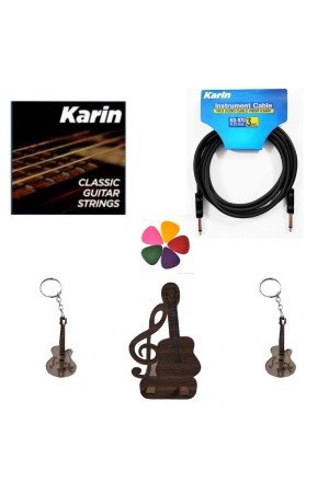 Karin Gitar Teli 3 Metre Kablo Anahtarlık Hediye