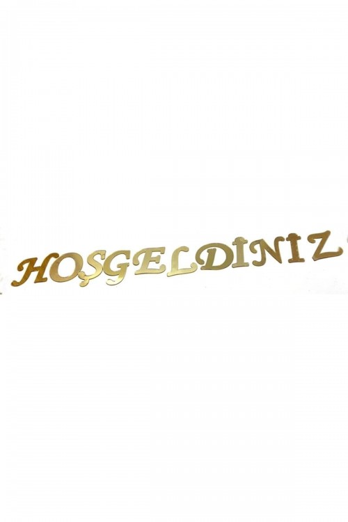 Hoşgeldiniz Yazılı Pleksi Harfler Pleksi