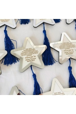 Kişiye Özel Yıldız Tasarımlı Ayetel Kürsi Doğum Günü Ve Sünnet Magnet 25 Adet