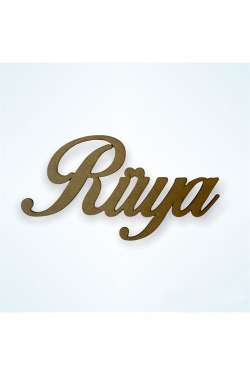 20 Cm Genişliğinde Ham Ahşap Isimlik