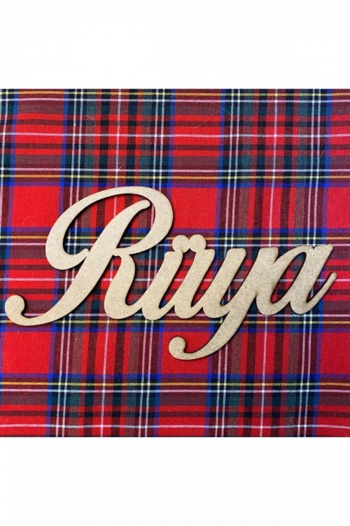 20 Cm Genişliğinde Ham Ahşap Isimlik