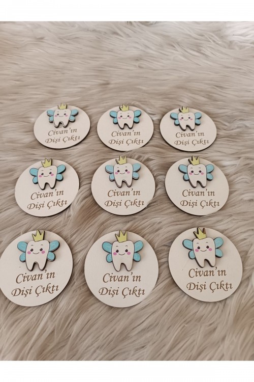 Diş Buğdayı Diş Partisi Yenidoğan Doğum Günü Magnet Hediyelikler(10 ADET)