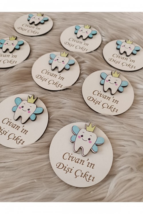 Diş Buğdayı Diş Partisi Yenidoğan Doğum Günü Magnet Hediyelikler(10 ADET)