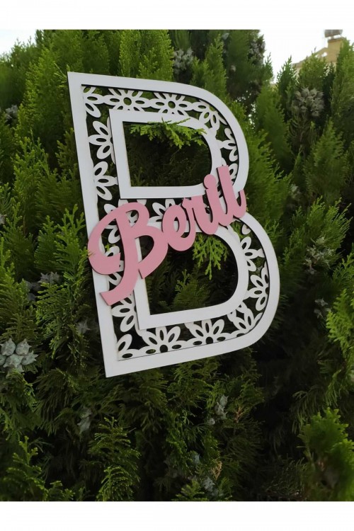 İsime Özel Ahşap Harf Kapı,duvar,dekoratif Süs (KİŞİYE ÖZEL)