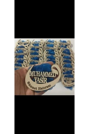 Sünnet Magneti Hediyelik 25 Adet Beyaz Ahşap