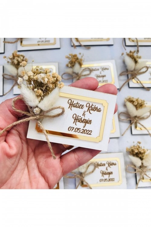 20 Adet Kişiye Özel Magnet Kuru Çiçekli Düğün Nikah Nişan Söz Kına Hediyelikleri 20 Adet Kişiye Özel Magnet Kuru Çiçekli Düğün Nikah Nişan Söz Kına Hediyelikleri