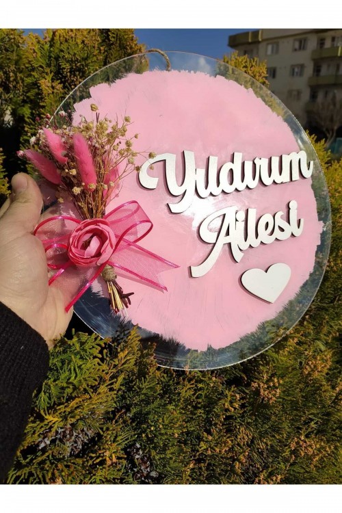 kapı süsü isme özel (30x30)