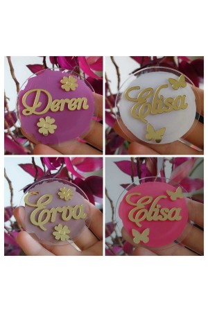 magnet (6x6 cm) isme özel 20 adet