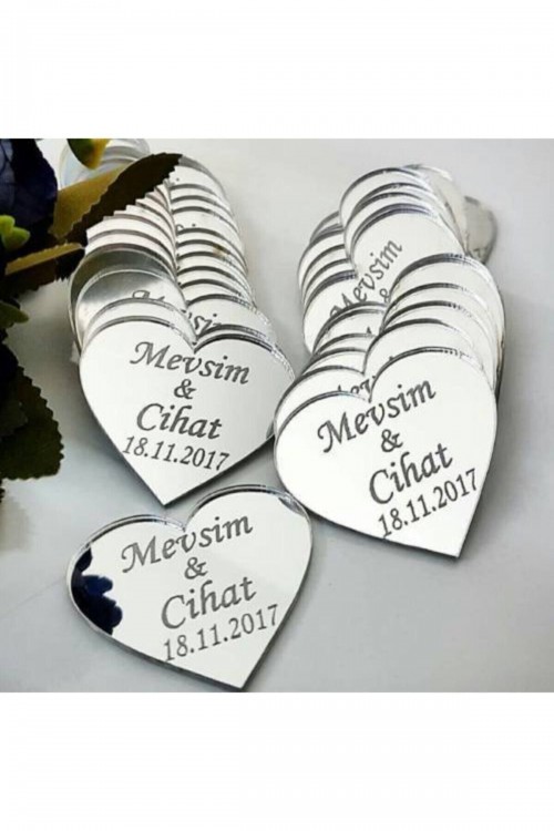 3 Cm Kalp Pleksi Ayna Etiket - Söz - Nişan - Nikah Şekeri Süsleme Malzemesi 10 Adet 3 Cm Kalp Pleksi Ayna Etiket - Söz - Nişan - Nikah Şekeri Süsleme Malzemesi 10 Adet