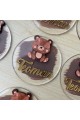 Kahverengi ayıcıklı boyalı pleksi bebek hediyelik magnet (20 adet) Kahverengi ayıcıklı boyalı pleksi bebek hediyelik magnet (20 adet)