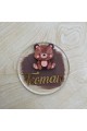 Kahverengi ayıcıklı boyalı pleksi bebek hediyelik magnet (20 adet) Kahverengi ayıcıklı boyalı pleksi bebek hediyelik magnet (20 adet)