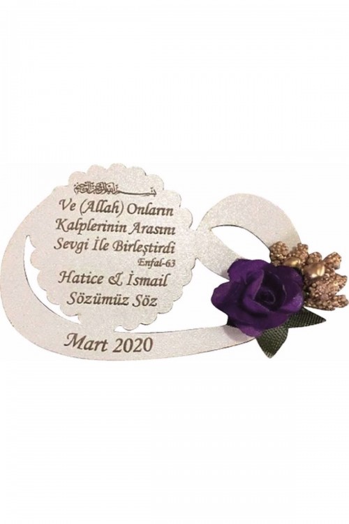 Söz, Nişan,nikah,kına Hediyelik Ahşap Magnet 25 Adet