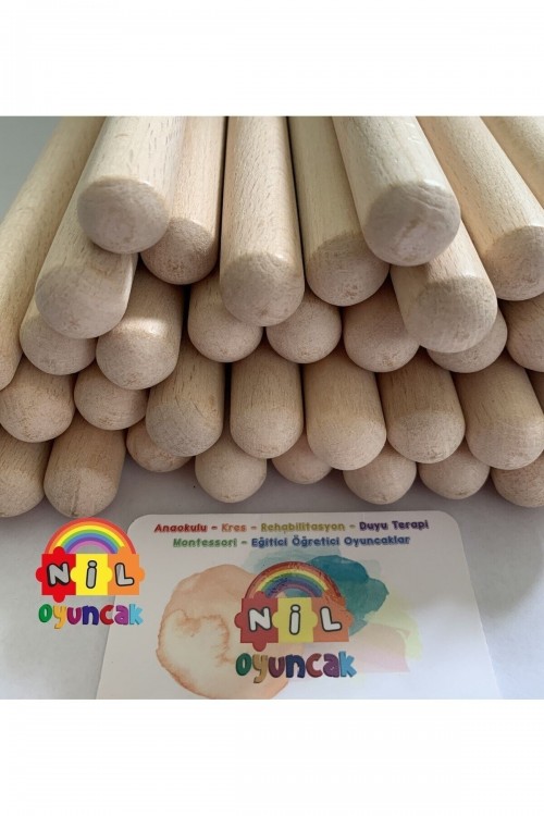 25 Çift Ritim Çubuk Seti (50 Adet) Ritim Çubuk