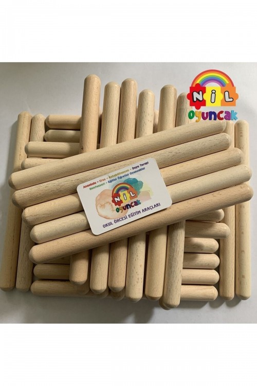 25 Çift Ritim Çubuk Seti (50 Adet) Ritim Çubuk