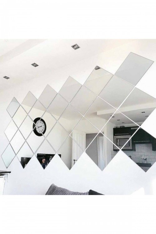 Dekoratif Pleksi Ayna (kendinden Yapışkanlı) 20x20 4 Adet