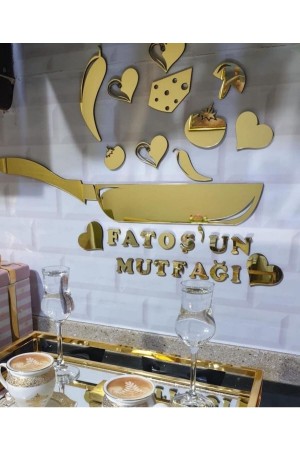 Fatoş'un Mutfağı Yazılı Pleksi Mutfak Süsü-mutfak Dekoru Kişiye Özel Yapılmaktadır