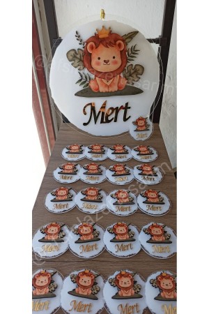 Şeffaf Pleksi Figürlü Kapı Süsü Ve Magnet ( 20 adet ) Doğum günü,Sünnet,Mevlid Hatırası Magnet