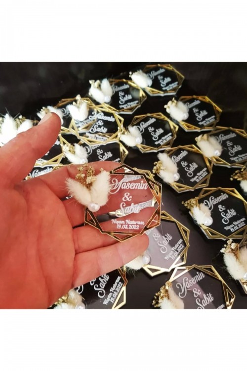 Magnet Düğün Nişan Kına Hediyelik 25 Adet