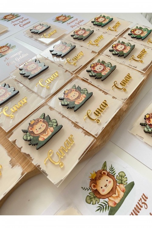 Pleksi Magnet Bebek Hediyelik ( Kartsız )