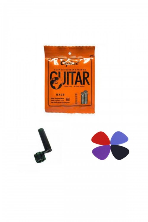 Klasik Gitar Teli (orphee Nx 35+4 Adet Pena+burgu Çevirici)