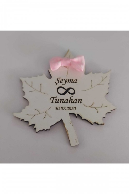 Kız Bebek Magnet 25 Adet Beyaz Ahşap