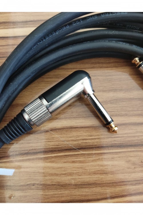 Gitar Bağlama Kablosu L Uçlu 3 Metre