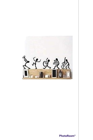 Müzik Aleti Çalan Adamlar Dekoratif Ahşap Tablo