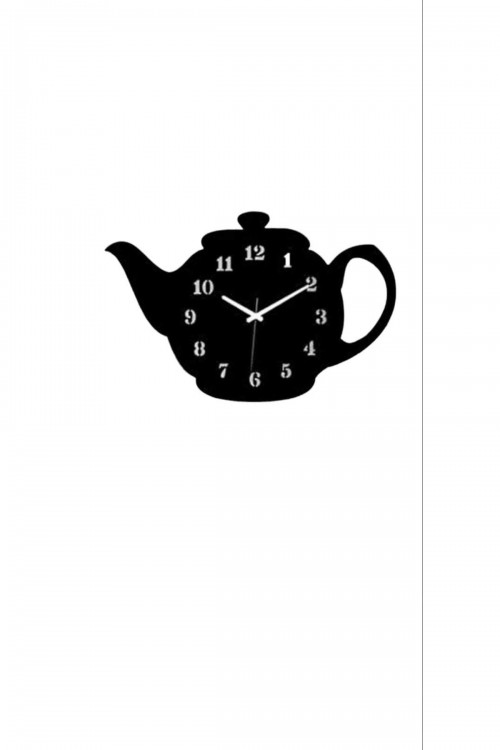 Mutfak Duvar Saati Çaydanlık