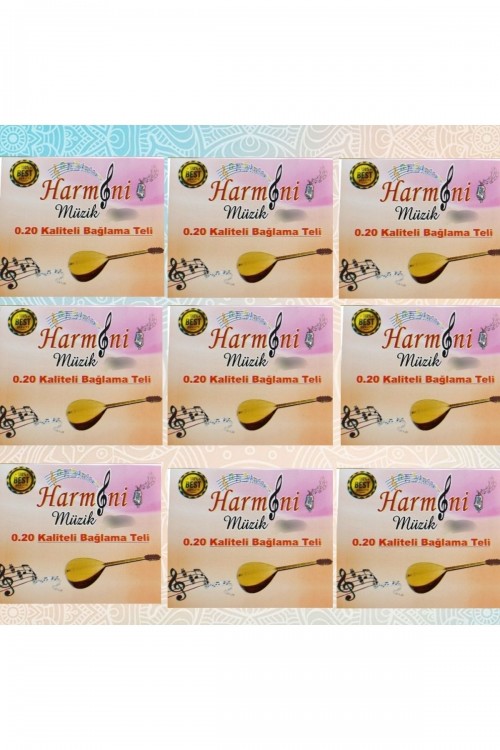 Bağlama Teli Uzun Sap 0.20 Takım Tel 9 al 5 öde ( Tanıtım Fiyatı)