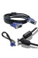Vga Kablosu Ekran Lcd Monitör Projeksiyon Bağlantı Kablosu - Çift Filtreli - 1.5 Metre Vga Kablosu Ekran Lcd Monitör Projeksiyon Bağlantı Kablosu - Çift Filtreli - 1.5 Metre
