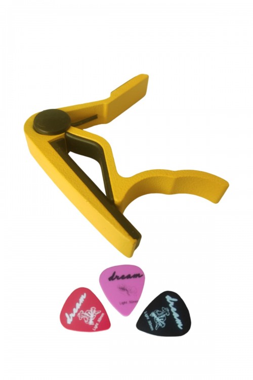 Gitar Ve Bağlama Için Kapo Metal